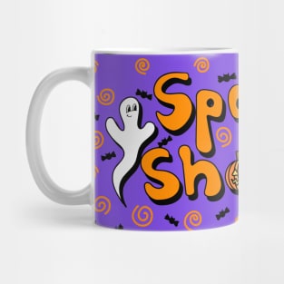 Spooky Shoppe Lettering Doodle, made by EndlessEmporium Mug